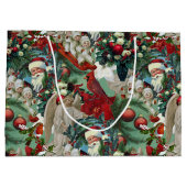 Victorian Christmas Portrait ラージペーパーバッグ (裏面)