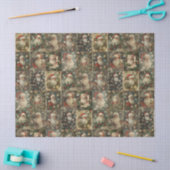 Victorian Christmas & Retro Santa Collage 薄葉紙 (クラフト)