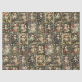 Victorian Christmas & Retro Santa Collage 薄葉紙