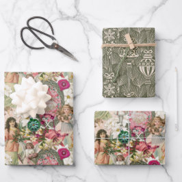 Victorian Christmas Sparkle ラッピングペーパーシート