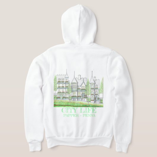 Victorian City Life Hoodie パーカ (レイダウン裏面)