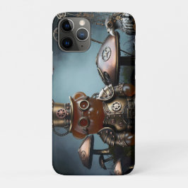 Victorian Clockwork Gummy Bear Mechanical Raven iPhone 11 Proケース