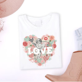 Victorian Coquette Cherub Angel Aesthetic Heart Tシャツ