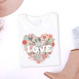 Victorian Coquette Cherub Angel Aesthetic Heart Tシャツ