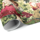 Victorian Crimson Christmas ラッピングペーパー (ロールコーナー)