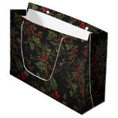 Victorian Crimson Xmas Gift Bag ラージペーパーバッグ (正面アングル)