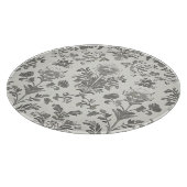 Victorian Damask Floral White Vintage カッティングボード (角)