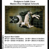 Victorian Dressed Wolf Holding Lamb ES7L Decoupage 薄葉紙