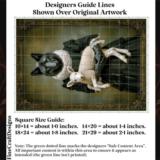 Victorian Dressed Wolf Holding Lamb ES7L Decoupage 薄葉紙