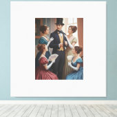 Victorian elegant soiree キャンバスプリント (インサイチュ (ウッドフロア))