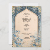 Victorian Enchanted Garden Elegant Floral Bridal 招待状 (正面)