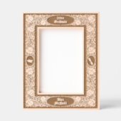 Victorian Era 1896 Art Nouveau Floral Graduation レーザー彫刻フレーム (正面)