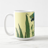 Victorian Era Art Nouveau Frogs on Lily Pads コーヒーマグカップ (左)