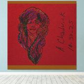 Victorian Era Dreamer Girl キャンバスプリント (インサイチュ (ウッドフロア))