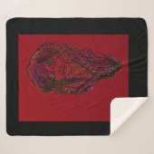 Victorian Era Dreamer Girl  シェルパブランケット (正面(横))