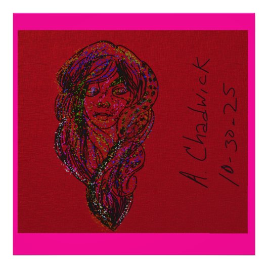 Victorian Era Dreamer Girl フォトプリント (正面)