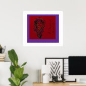 Victorian Era Dreamer Girl Poster ポスター (ホームオフィス)