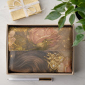 Victorian Era Lady Golden Rose Portrait Style 薄葉紙 (ギフト)