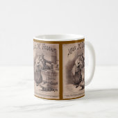 Victorian Era Music Themed Mug コーヒーマグカップ (正面右)