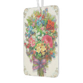 Victorian Era Valentine's Card, Floral Bouquet カーエアーフレッシュナー (左)