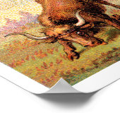 Victorian Era Western Rodeo Spool Advertisement ポスター (角)