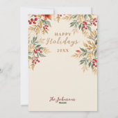 Victorian Exquisite Christmas Angel Flowers  シーズンカード (裏面)