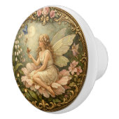 Victorian Fairy Floral Knob  セラミックノブ (右)