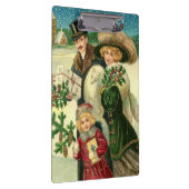 Victorian family in the snow Christmas scene クリップボード (右)