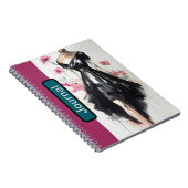 Victorian Fashion Sketch Cover Journal ノートブック (右側)