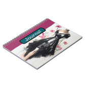Victorian Fashion Sketch Cover Journal ノートブック (左側)
