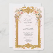 victorian floral bridal shower invite 招待状 (正面)