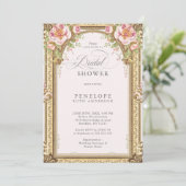 victorian floral bridal shower invite 招待状 (スタンド正面)
