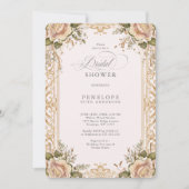 victorian floral bridal shower invite 招待状 (正面)