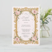 victorian floral bridal shower invite 招待状 (スタンド正面)