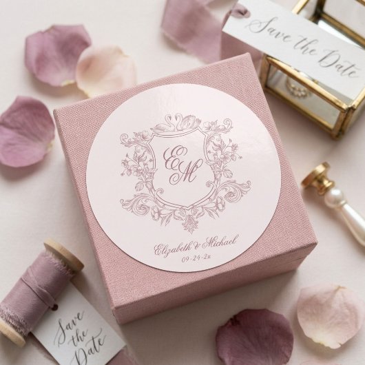 victorian floral garden luxe ラウンドシール