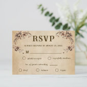 Victorian Floral Wedding RSVP (スタンド正面)