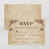 Victorian Floral Wedding RSVP (正面/裏面)