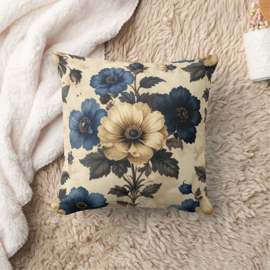 Victorian flowers クッション (ブランケット)