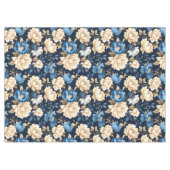 Victorian Flowers Blue テーブルクロス (正面(横))