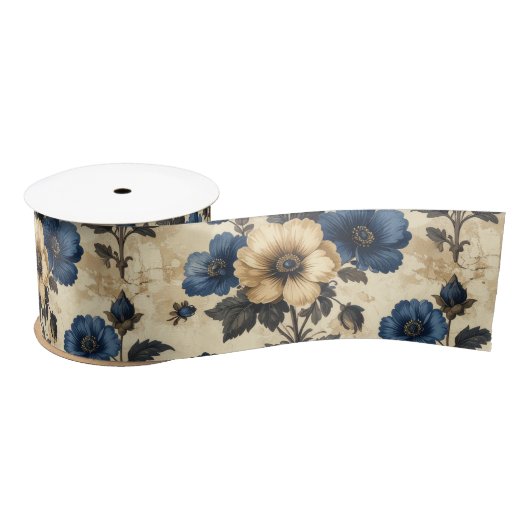 Victorian flowers Gift Bag サテンリボン (リール)