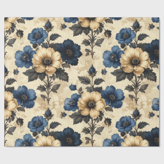 Victorian flowers Gift Bag ラッピングペーパー (フラット)