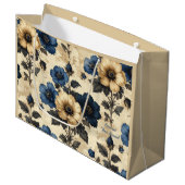 Victorian flowers Gift Bag ラージペーパーバッグ (正面アングル)