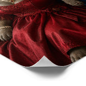 Victorian French Bulldog Duchess Portrait Frenchie ポスター (角)