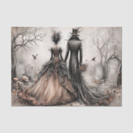 Victorian Gothic Couple Decoupage 薄葉紙