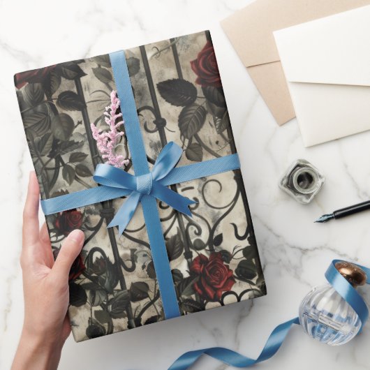 Victorian Gothic Garden Pattern ラッピングペーパー (ギフト)