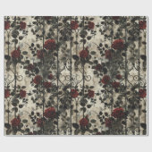 Victorian Gothic Garden Pattern ラッピングペーパー (フラット)