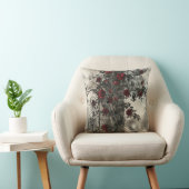 Victorian Gothic Garden Roses Pattern クッション (椅子)