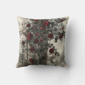 Victorian Gothic Garden Roses Pattern クッション (裏面)