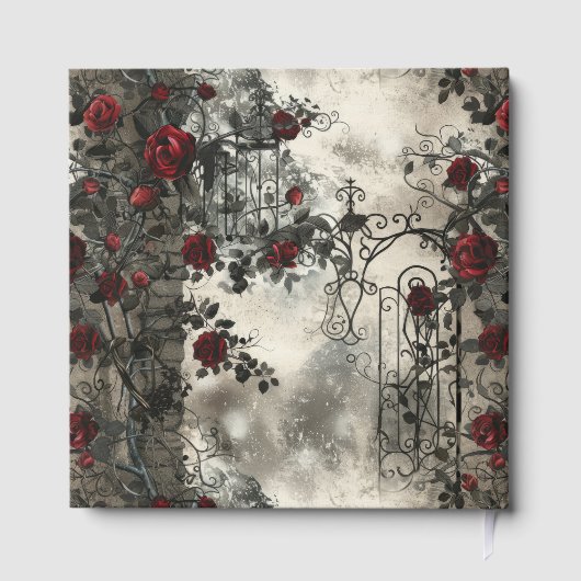 Victorian Gothic Garden Roses Pattern ゲストブック (裏面)