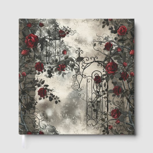 Victorian Gothic Garden Roses Pattern ゲストブック (正面)